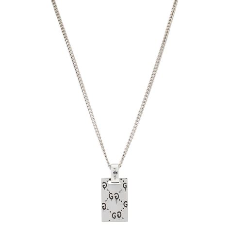 gucci ghost pendant mens|gucci ghost pendant necklace men's.